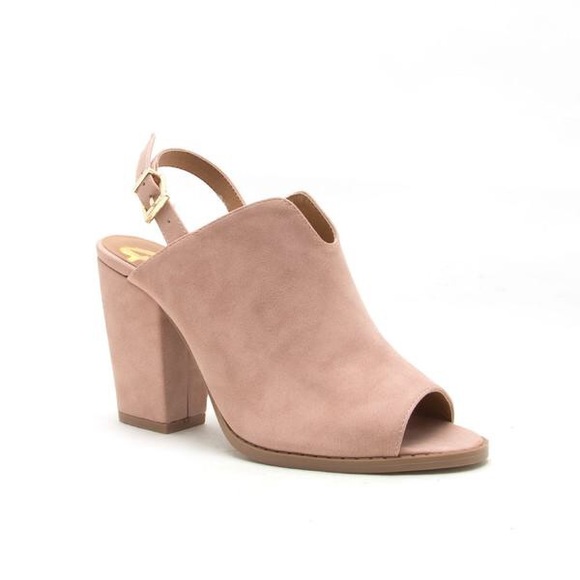 🆕 Blush Distressed Slingback Mule - Picture 4 of 6
